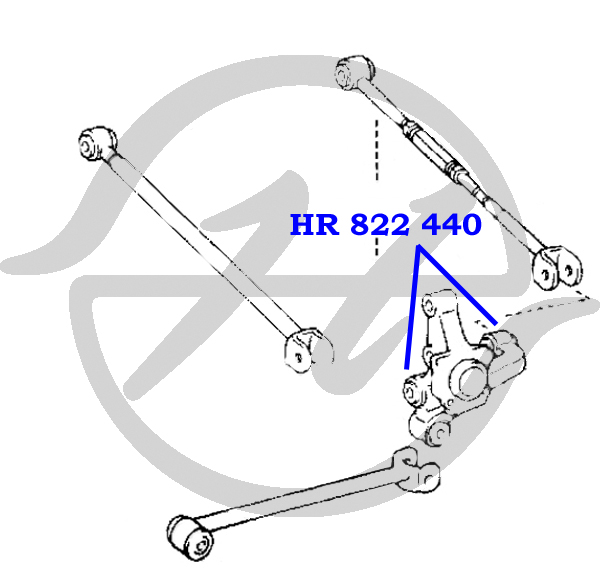 Сайлентблок рычага подвески - Hanse hr822440