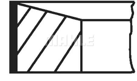 Колец поршневых комплект - Mahle 640 RS 00115 0N0