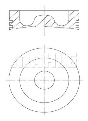 Поршнекомплект - Mahle 061 PI 00110 000