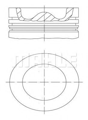 Поршнекомплект HCV - Mahle 061 PI 00111 000
