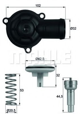 Термостат интегрированный - Mahle TI 220 87D