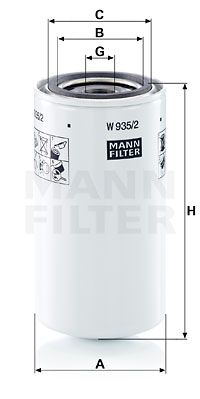 Фильтр гидравлический - Mann W 935/2