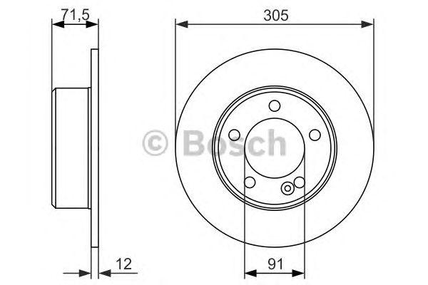 Диск тормозной - Bosch 986479714