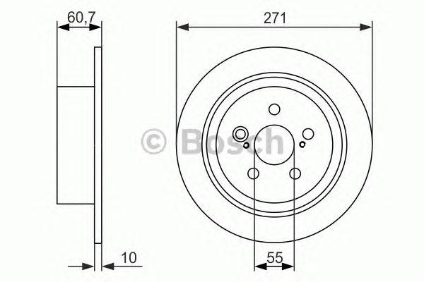 Диск тормозной - Bosch 986479613