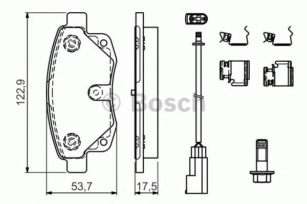 Колодки тормозные дисковые | зад | - Bosch 0986494614