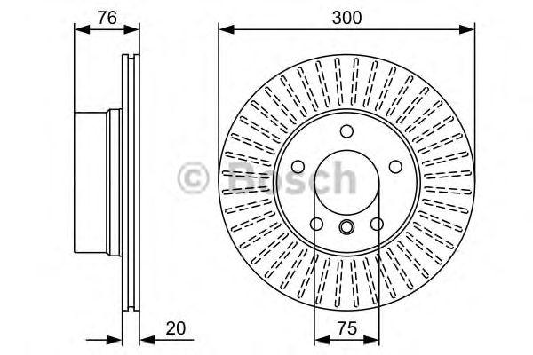 Диск тормозной - Bosch 986479497