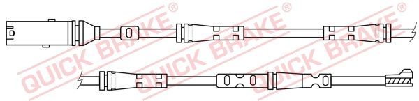 Сигнализатор, износ тормозных колодок Quick Brake                WS0417A