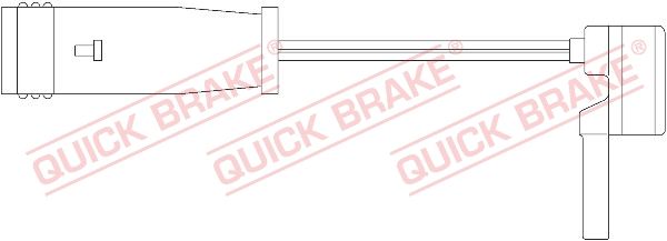 датчик износа колодок тормозных Quick Brake                WS0162A