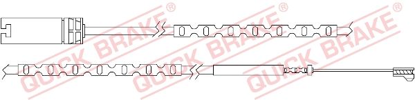Датчик износа тормозных колодок задн mini: Mini Countryman (r60), All models 01.10-10.16 - Quick Brake WS0308A