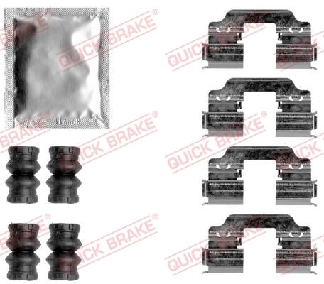 Комплектующие, колодки дискового тормоза - Quick Brake 1091858