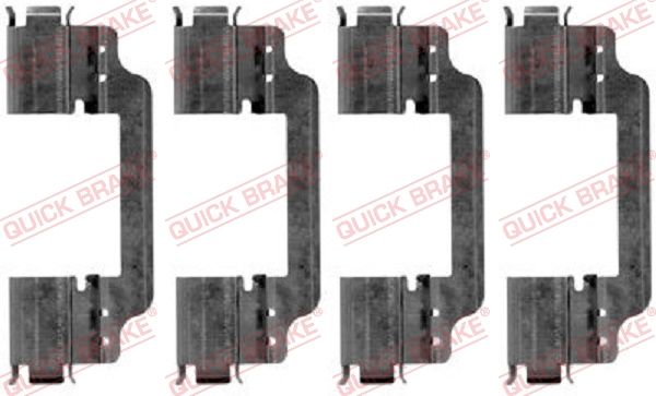 Комплектующие, колодки дискового тормоза - Quick Brake 1091871