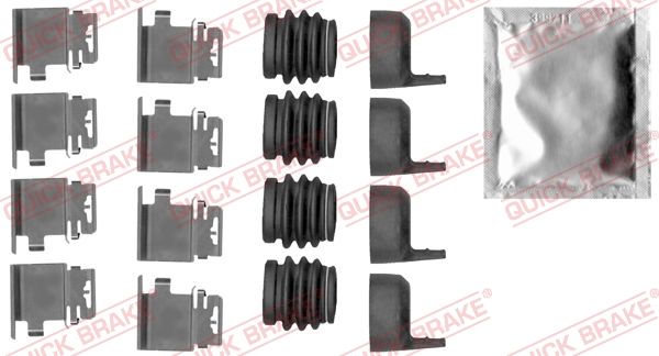 Комплектующие, колодки дискового тормоза - Quick Brake 1091890