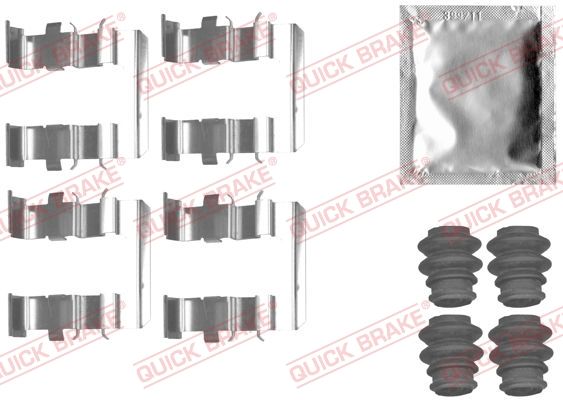 Комплектующие, колодки дискового тормоза - Quick Brake 1091831
