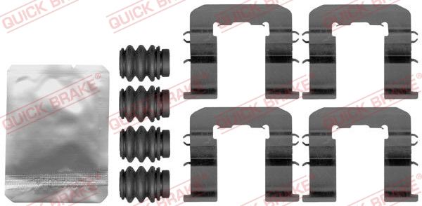 Комплектующие, колодки дискового тормоза - Quick Brake 1091893