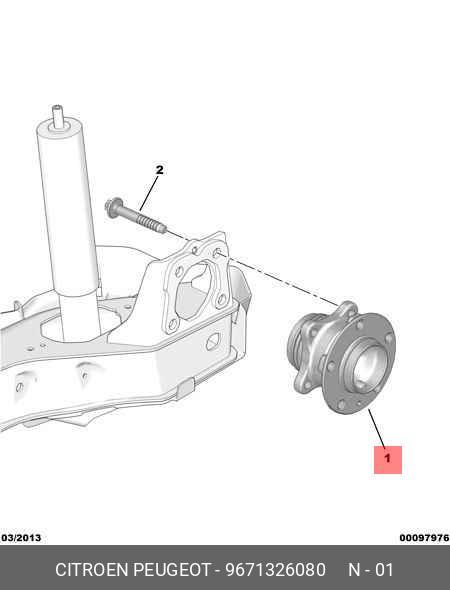 Комплект подшипника ступицы колеса | зад | - Citroen/Peugeot 9671326080