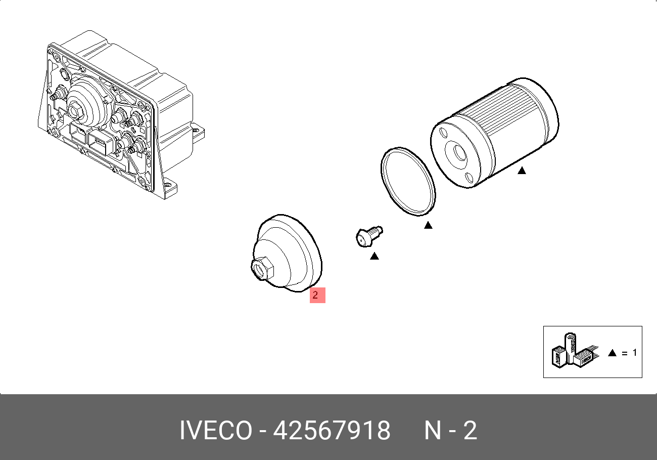 Датчик давления воздуха - Iveco 42567918