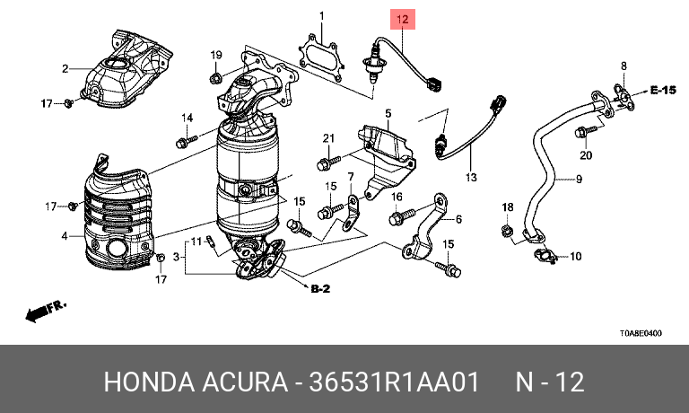 Лямбда-зонд - Honda 36531-R1A-A01