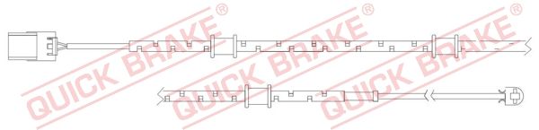 Датчик износа дисковых тормозных колодок - Quick Brake WS0314A