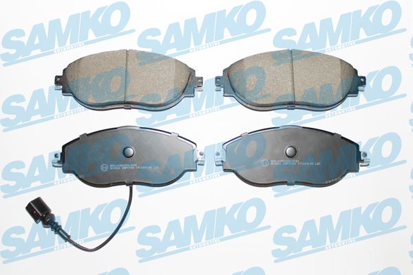 Комплект тормозных колодок, дисковый тормоз - Samko 5SP1734