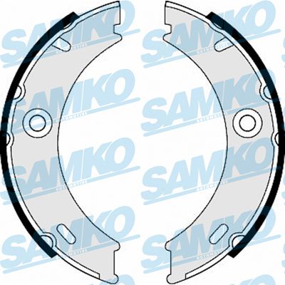 Колодки тормозные дисковые - Samko 87970