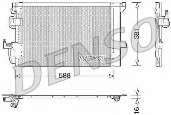 Конденсор кондиционера - Denso DCN20007