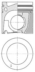 Поршнекомплект Volvo d13a - Kolbenschmidt 41088600
