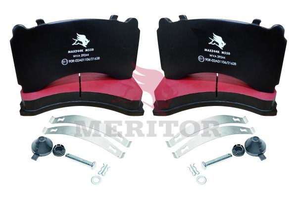 Комплект тормозных колодок, дисковый тормоз - Meritor MAX244K