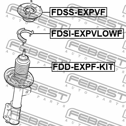 Отбойник переднего амортизатора перед прав лев Febest FDD-EXPF-KIT 3455₽
