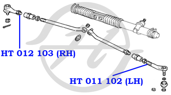 Наконечник рулевой тяги - Hanse HT011102