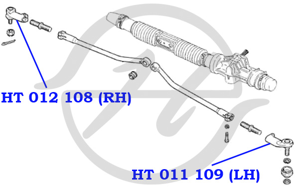 Наконечник рулевой тяги - Hanse HT012108