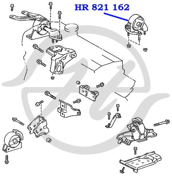 Опора двигателя, задняя - Hanse HR821162