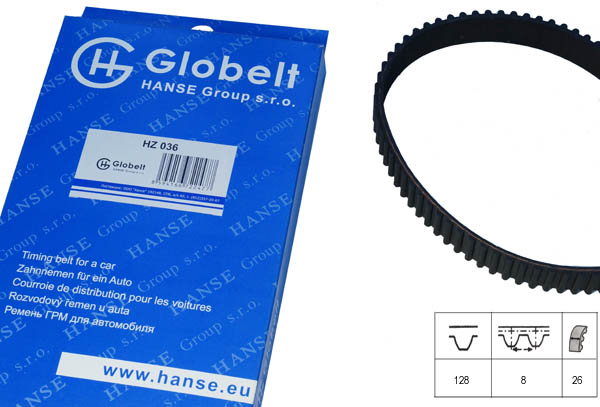 Ремень ГРМ - Globelt HZ036