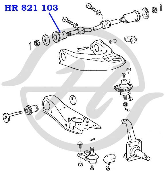 Сайлентблок рычага подвески - Hanse HR821103