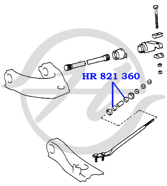 Сайлентблок реактивной тяги передней подвески, пер - Hanse HR821360