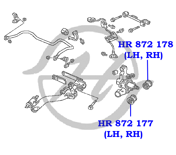 Сайлентблок цапфы - Hanse HR872177