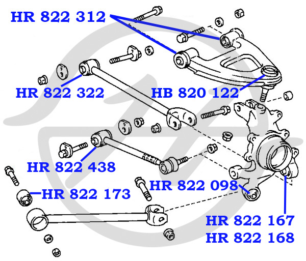 Сайлентблок цапфы - Hanse HR822168