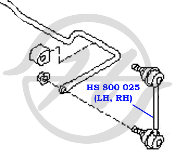 Стойка стабилизатора | зад | - Hanse HS800025