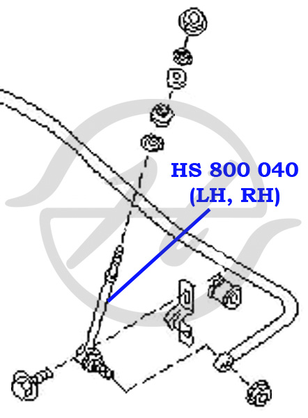 Тяга стабилизатора задней подвески - Hanse HS800040