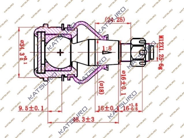 Размеры шаровых. Шаровая опора Хонда джаз размер. ASVA 0320rr4 опора шаровая. Хонда фит шаровая опора чертеж. 0320rr6lf размер посадочного.