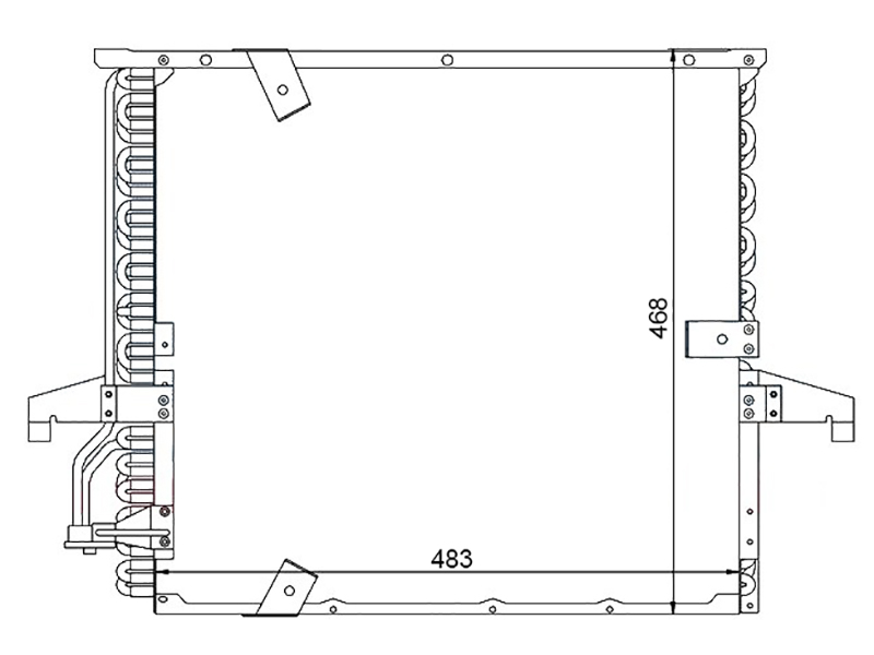 Радиатор кондиционера - SAT ST-BM36-394-0