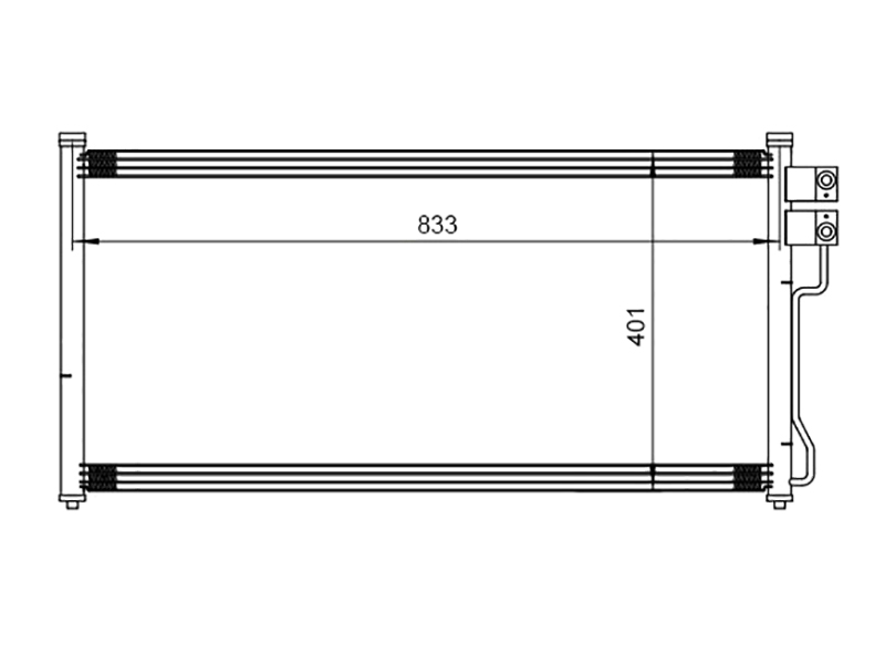 Радиатор кондиционера - SAT ST-FDE1-394-0