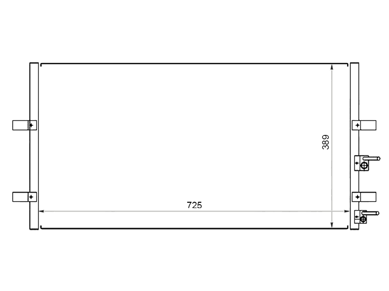Радиатор кондиционера - SAT ST-FDR7-394-0