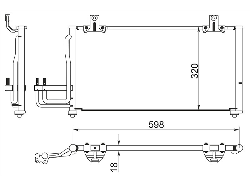 Радиатор кондиционера - SAT ST-KA40-394-A0