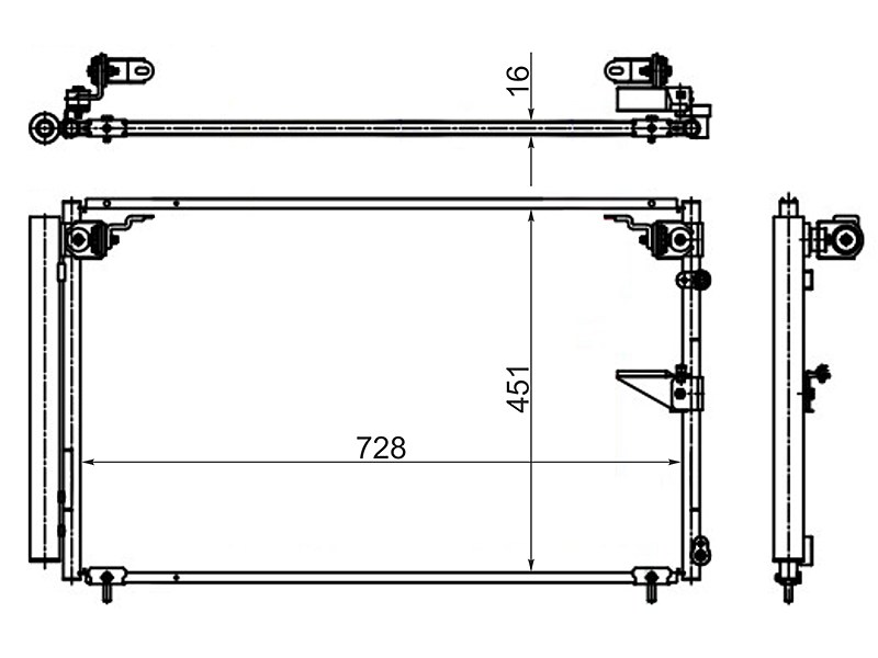 Радиатор кондиционера - SAT ST-TY71-394-0