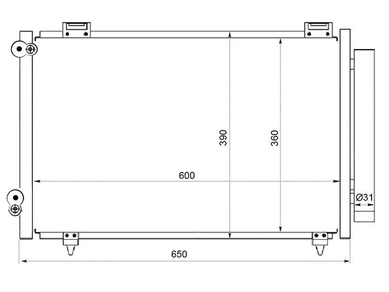 Радиатор кондиционера - SAT ST-TY28-394-A0