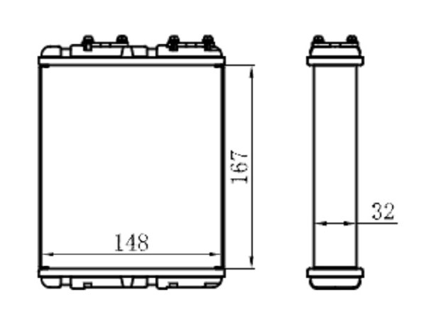 Радиатор отопителя салона mitsubishi lancer/libero 92-00/colt 92-96/nissan serena C23 92-00/terran i - SAT ST-MB15-395-0