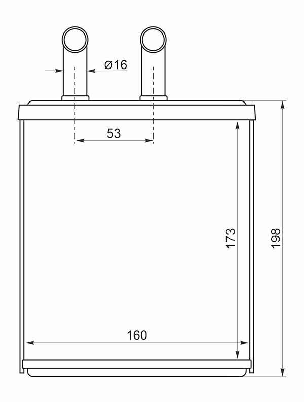 Радиатор отопителя салона - SAT ST-SB01-395-0
