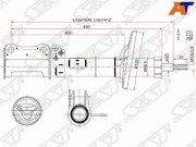 Стойка задняя /газ - SAT ST-48540-20700
