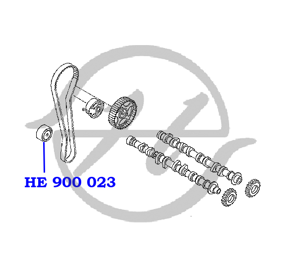 Ролик обводной ремня ГРМ - Hanse HE900023