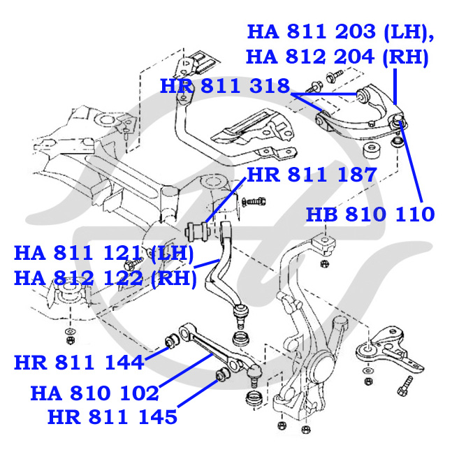 Рычаг независимой подвески колеса - Hanse HA812204